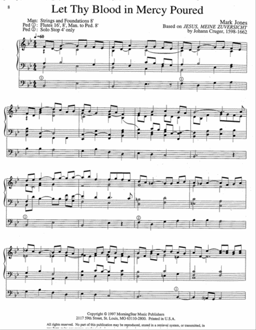 Three Lenten Hymn Meditations Organ scores gallery preview page 4
