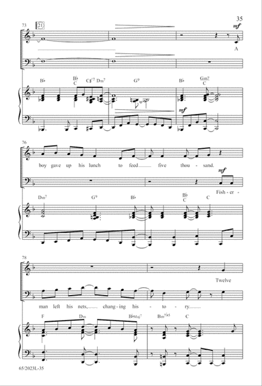 Child of Hope Child of Hope 4-Part scores gallery preview page 36