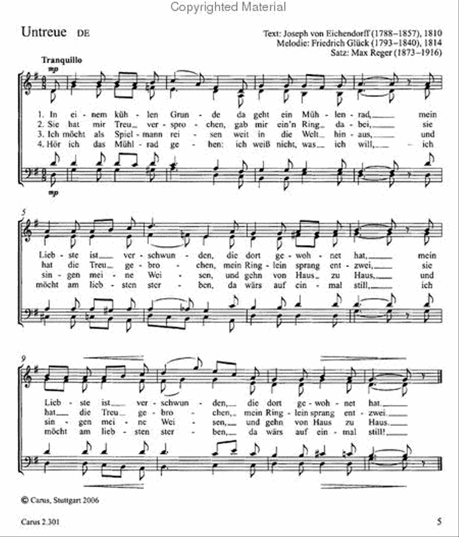 European Folksongs for mixed voices (European Volksongs fur gemischten Chor) Choir scores gallery preview page 2