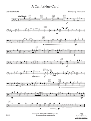 A Cambridge Carol: 2nd Trombone