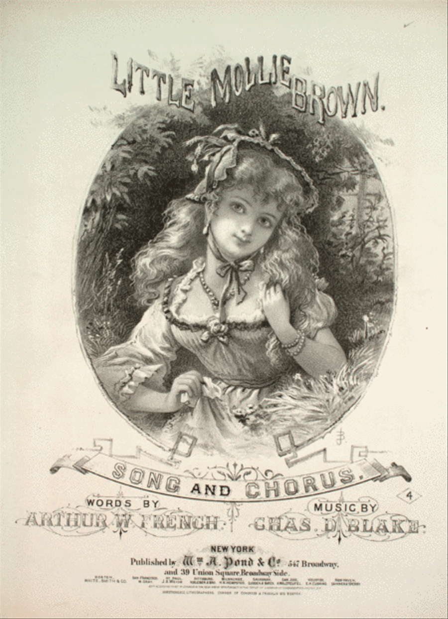 Little Mollie Brown. Song and Chorus 4-Part scores gallery preview page 1