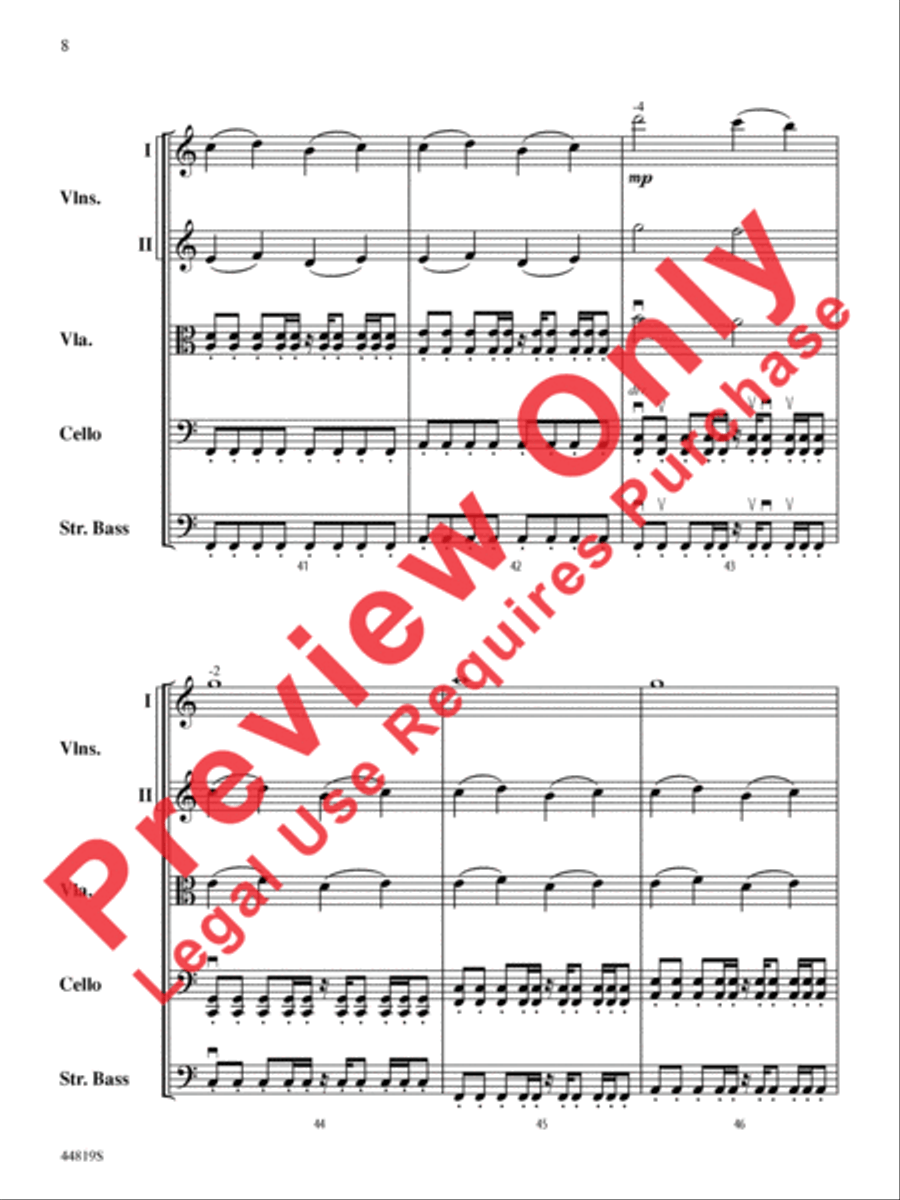 Falling Slowly (from the Motion Picture and Broadway Production Once) String Orchestra scores gallery preview page 9