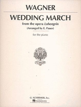 Book cover for Wedding March (Wagner) - Piano Solo