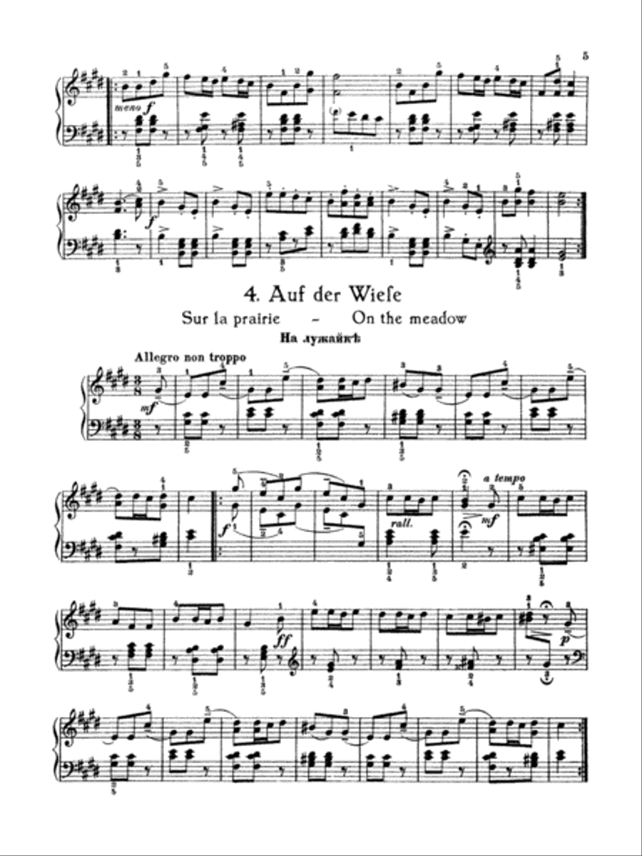 Gretchaninoff: Grandfather's Book, Op. 119 Piano Solo scores gallery preview page 1