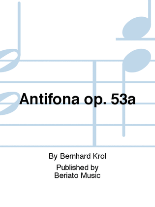 Book cover for Antifona op. 53a