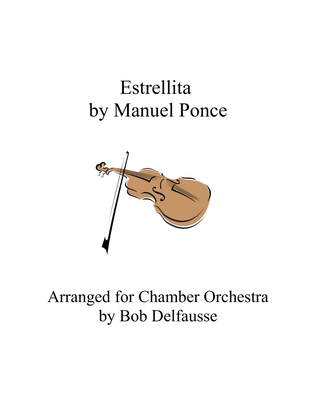 Book cover for Estrellita, arranged for Chamber Orchestra