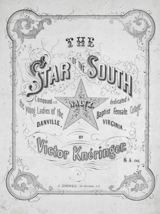 The Star of the South. Waltz
