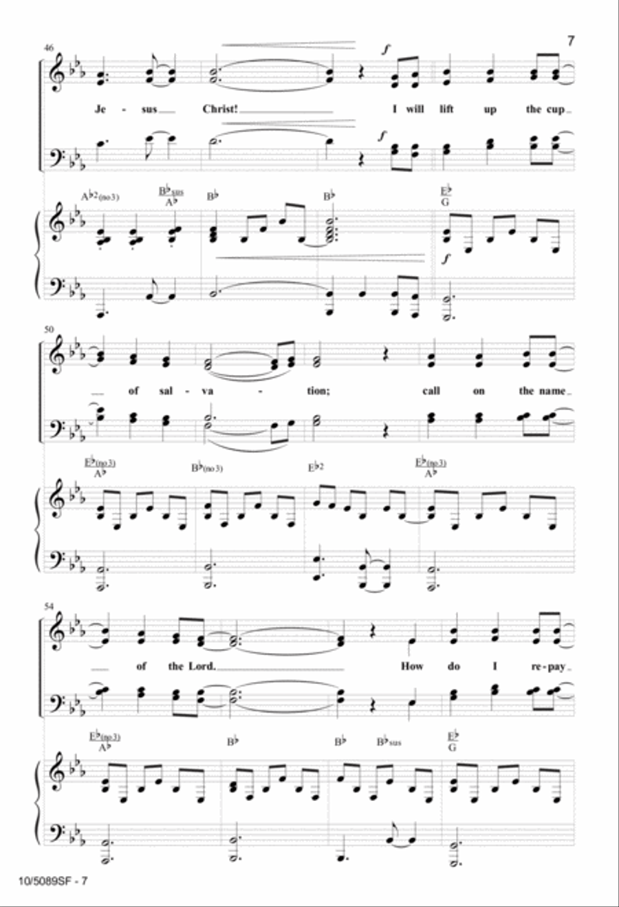 Cup of Salvation 4-Part scores gallery preview page 6