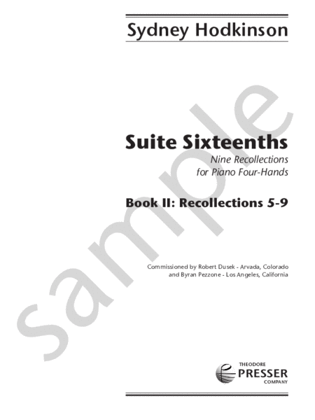 Suite Sixteenths, No. 2