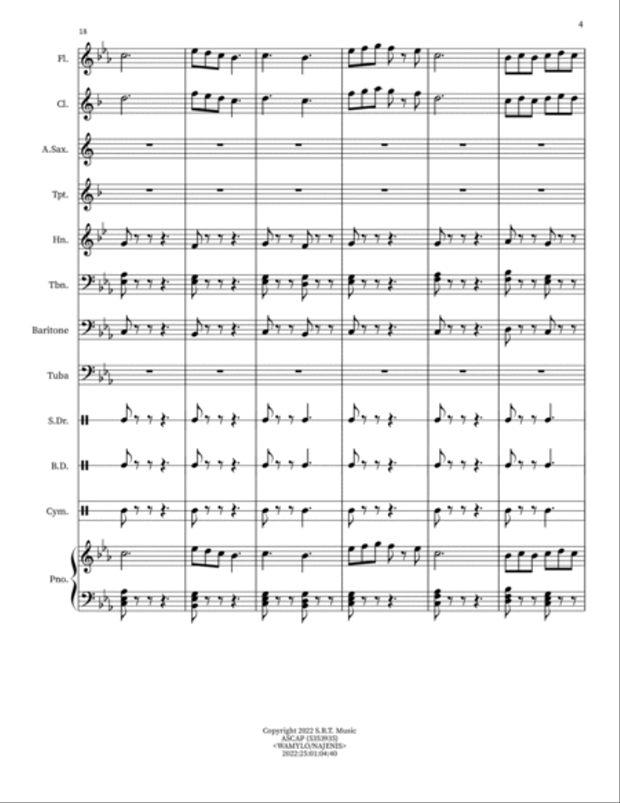 Medieval Festival Concert Band scores gallery preview page 4
