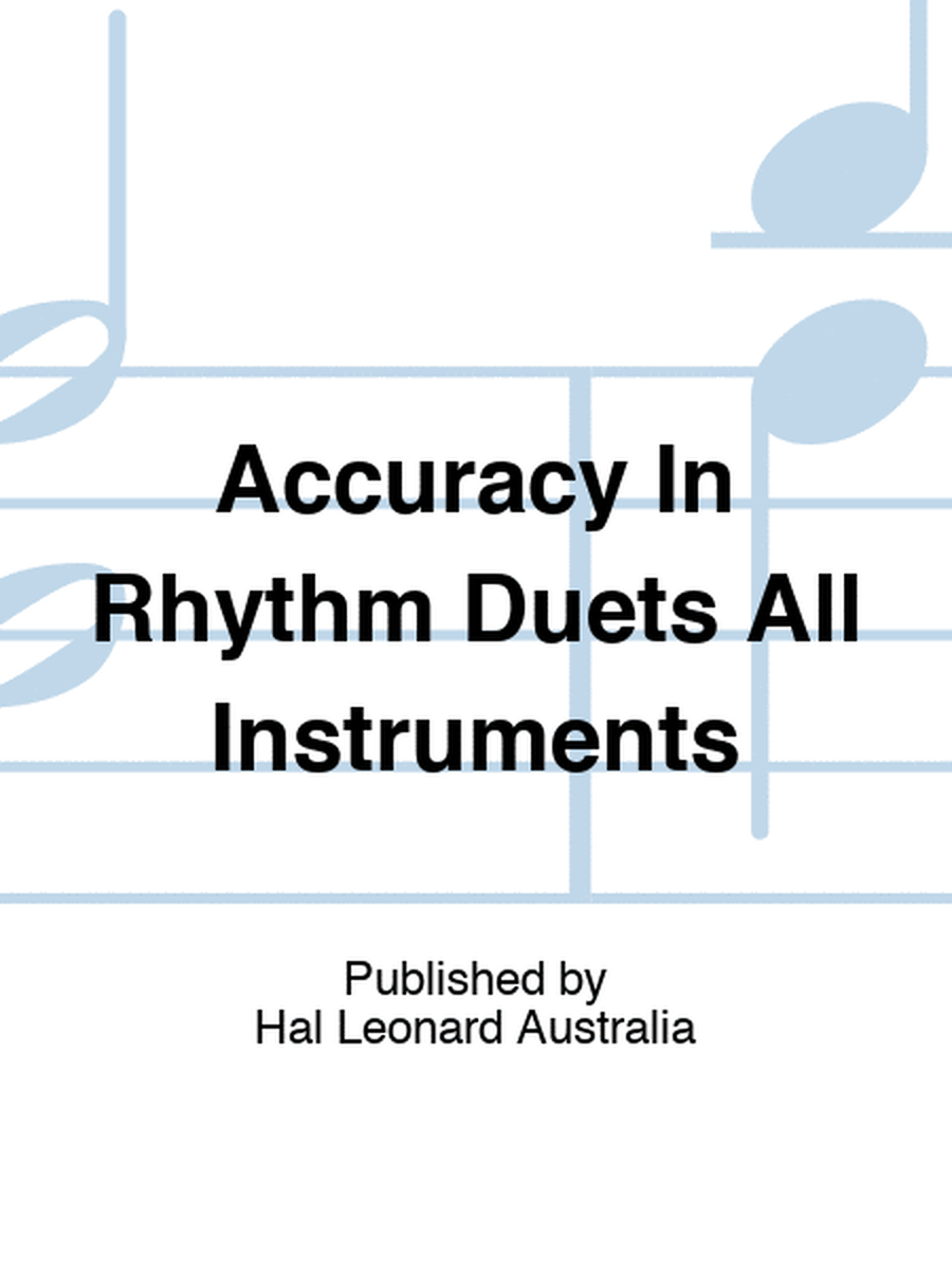 Accuracy In Rhythm Duets All Instruments