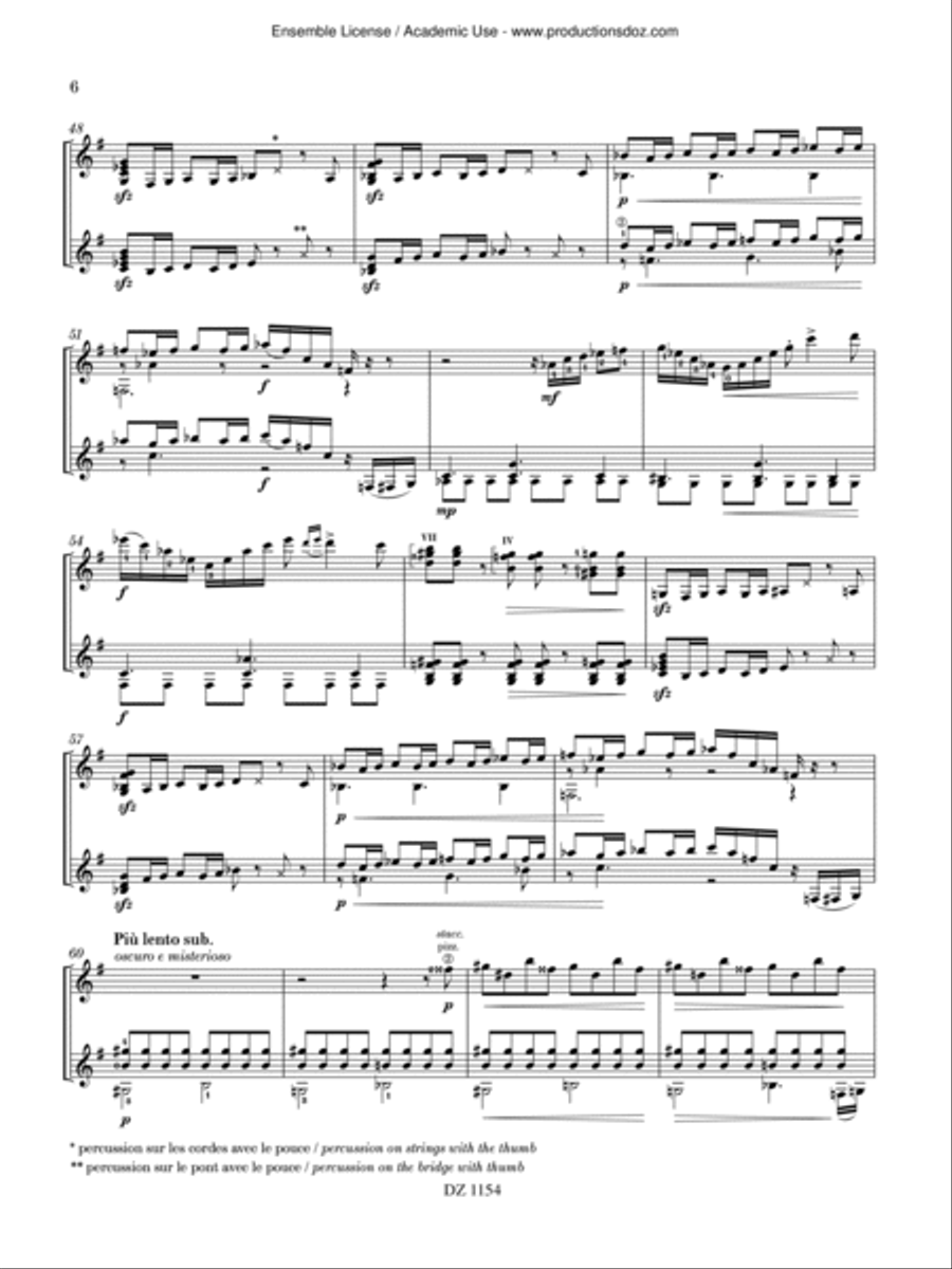 Hier, aujourd'hui, plus jamais Classical Guitar scores gallery preview page 6