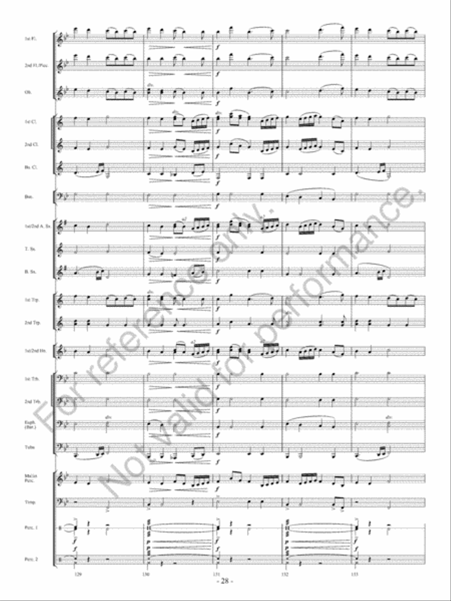 Of Heroes And Demons Concert Band scores gallery preview page 29