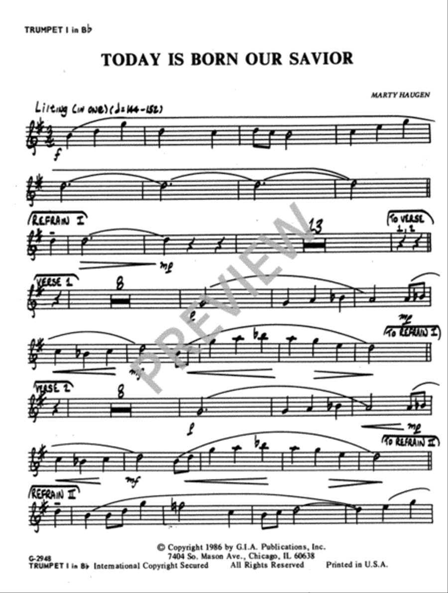 Today Is Born Our Savior - Instrument edition Handbell Choir scores gallery preview page 2