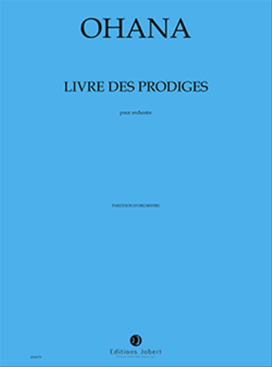 Livre Des Prodiges Livre Des Prodiges Orchestra scores gallery preview page 1