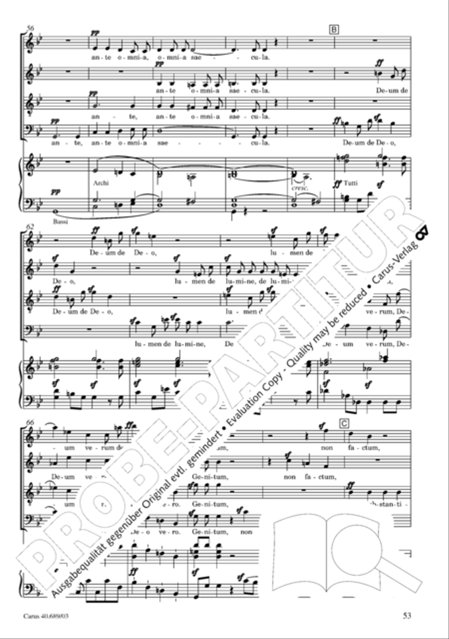 Missa solemnis Missa solemnis 4-Part scores gallery preview page 54