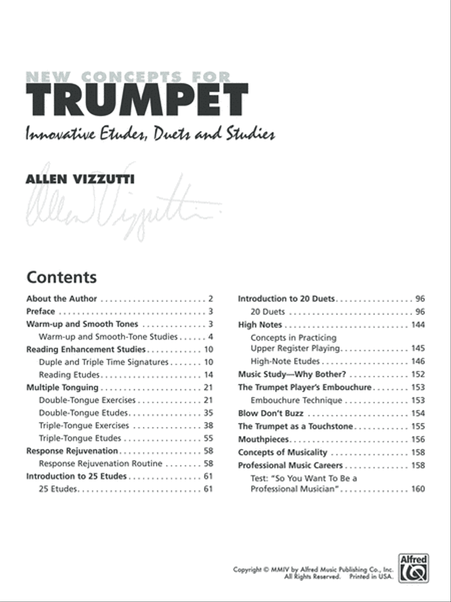 New Concepts for Trumpet