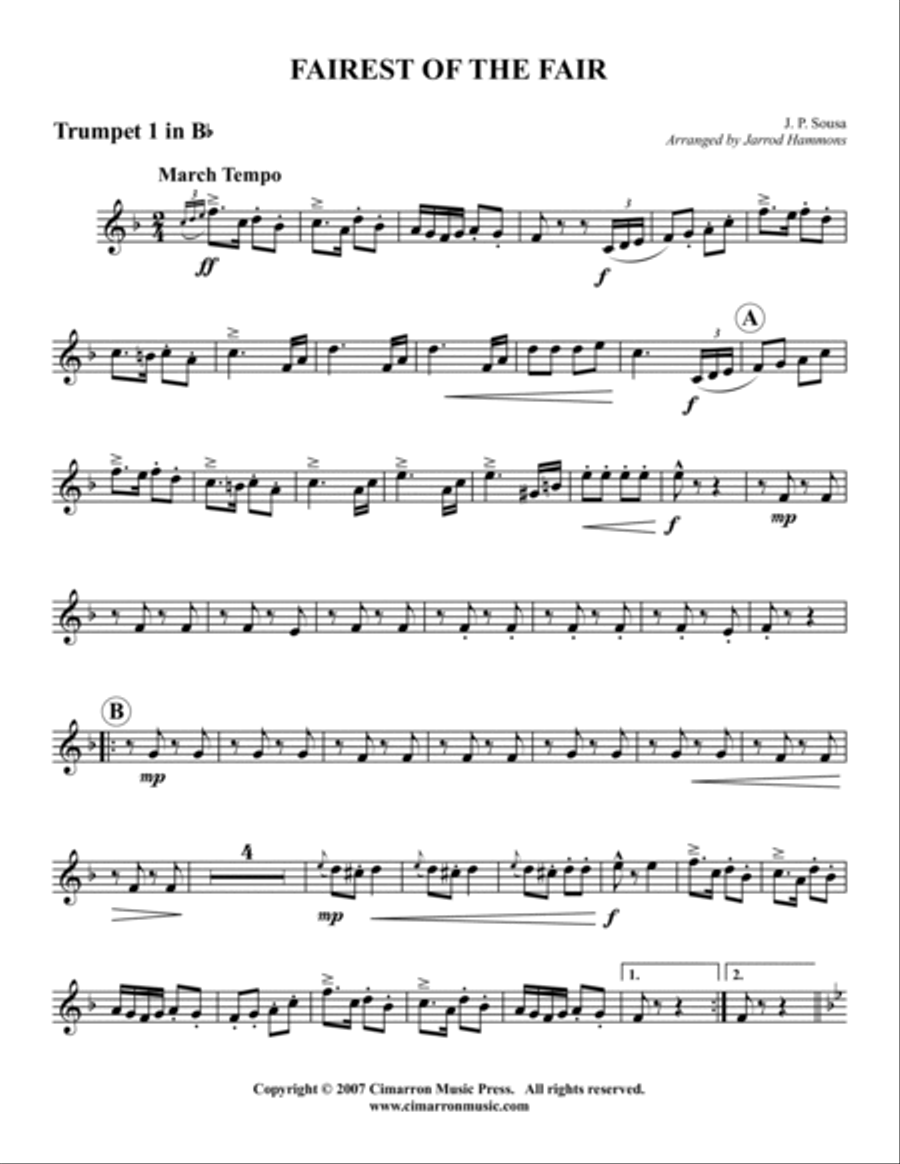 Fairest of the Fair Fairest of the Fair Brass Quintet scores gallery preview page 5