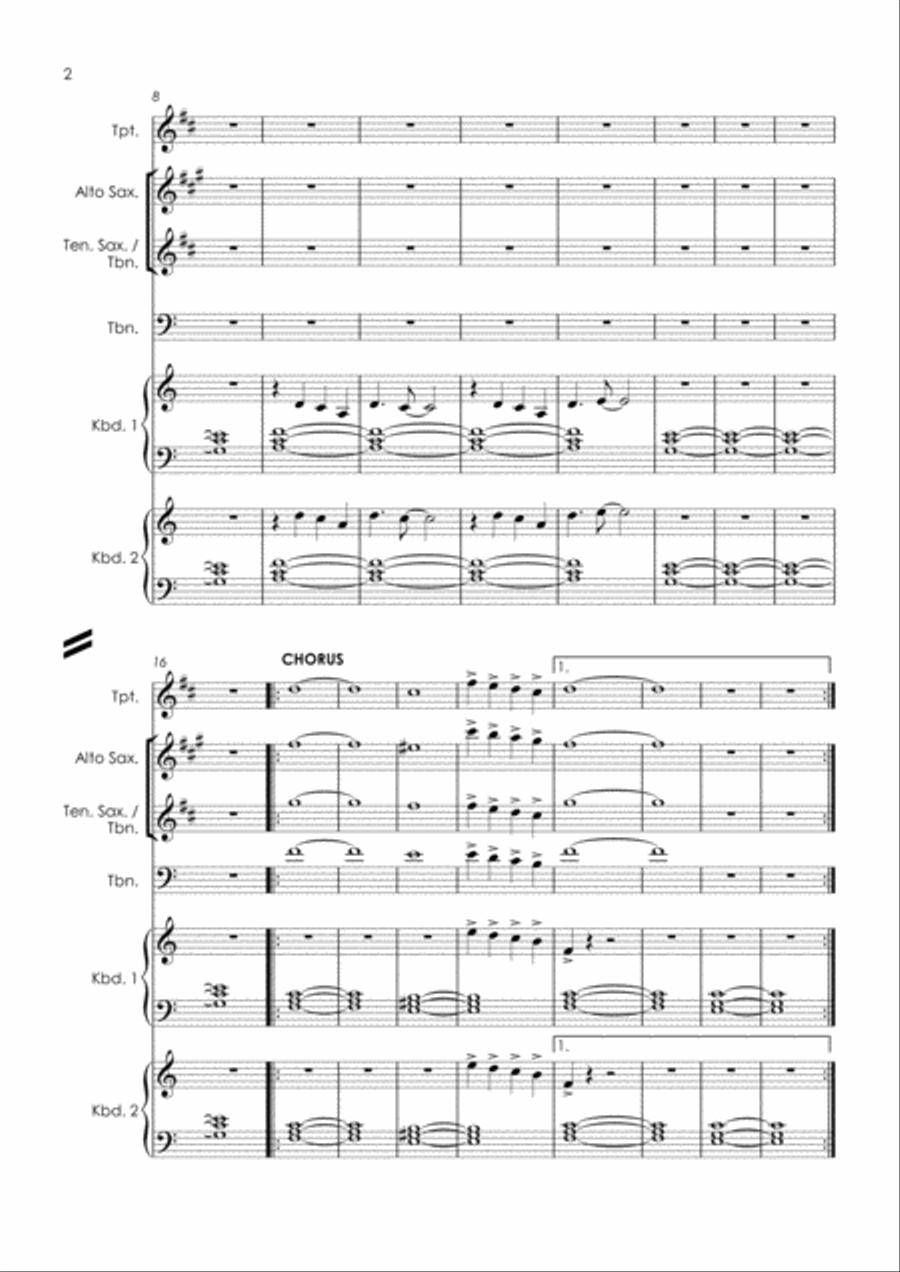 Somewhere In My Heart Tenor Saxophone scores gallery preview page 4