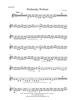 Wednesday Workout: 3rd Violin (Viola [TC])