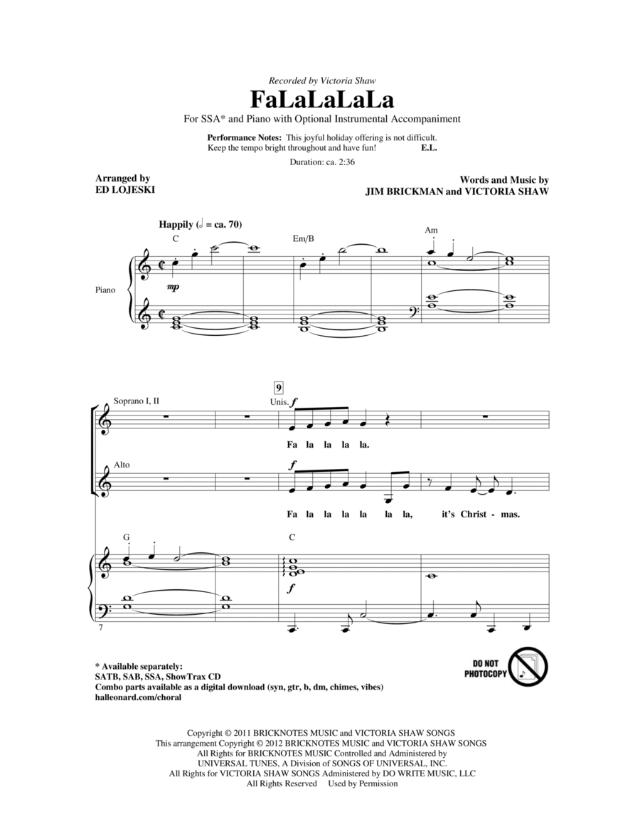 FaLaLaLaLa FaLaLaLaLa SSA scores gallery preview page 1