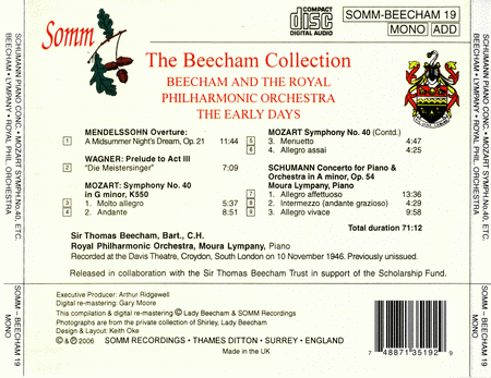 Beecham and the Royal Philharmonic Orchestra - The Early Days