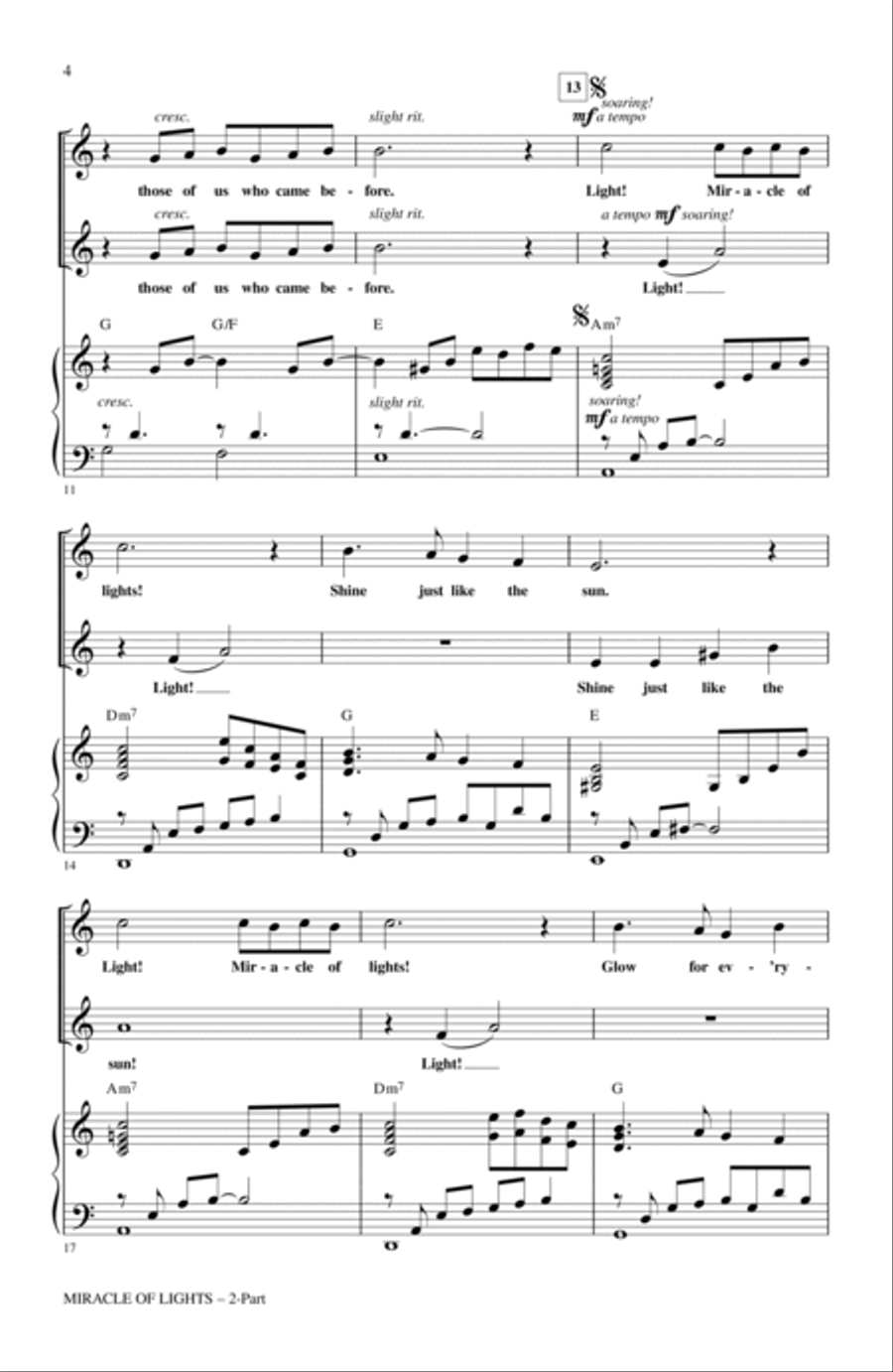 Miracle Of Lights Miracle Of Lights 2-Part scores gallery preview page 2