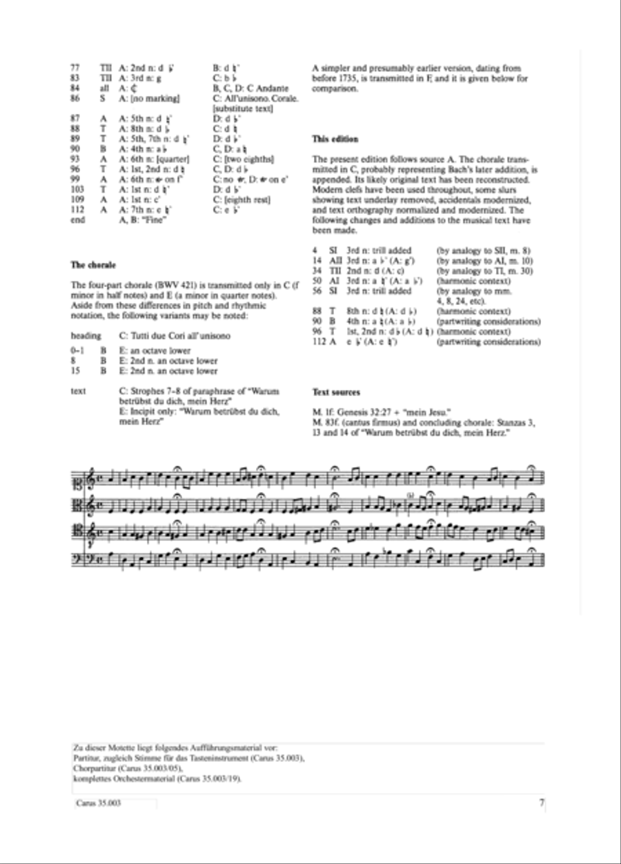 Lord, do not depart until I am blessed (Ich lasse dich nicht, du segnest mich denn) 4-Part scores gallery preview page 8