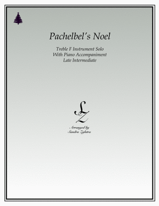 Pachelbel's Noel (treble F instrument solo)