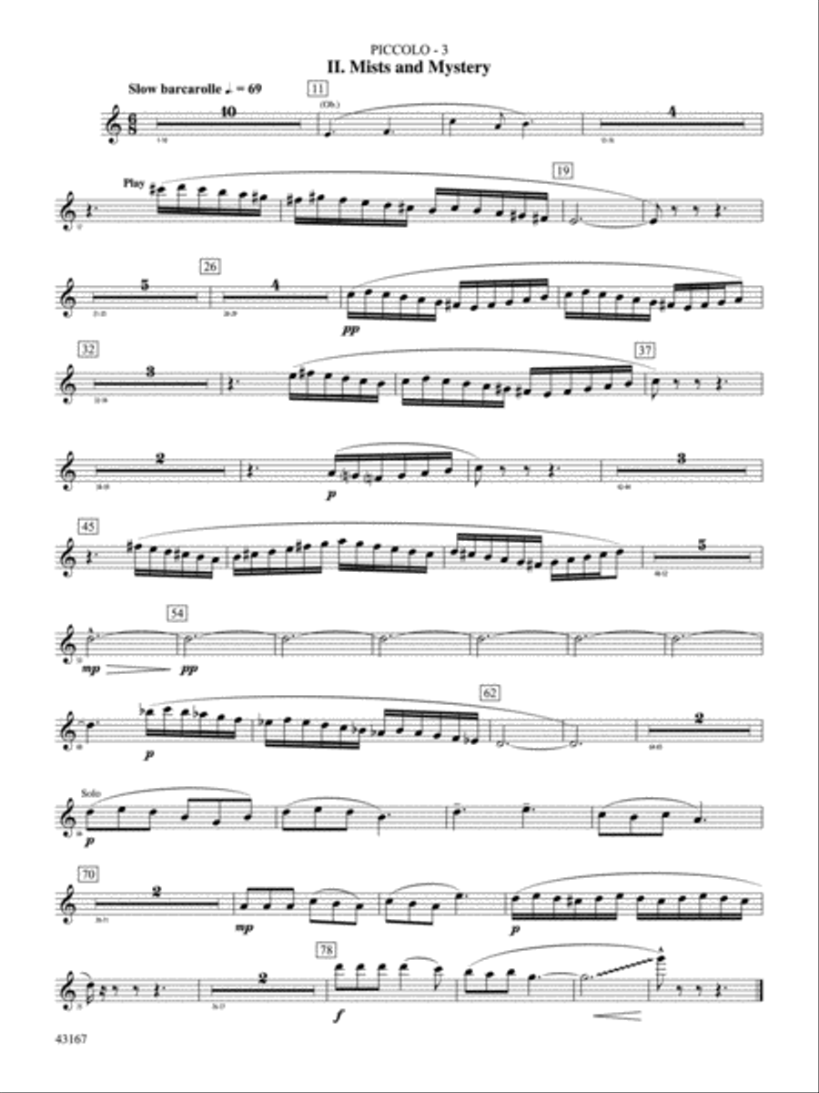 Down to the Sea in Ships (from the NBC TV Film Project 20): Piccolo Concert Band scores gallery preview page 3