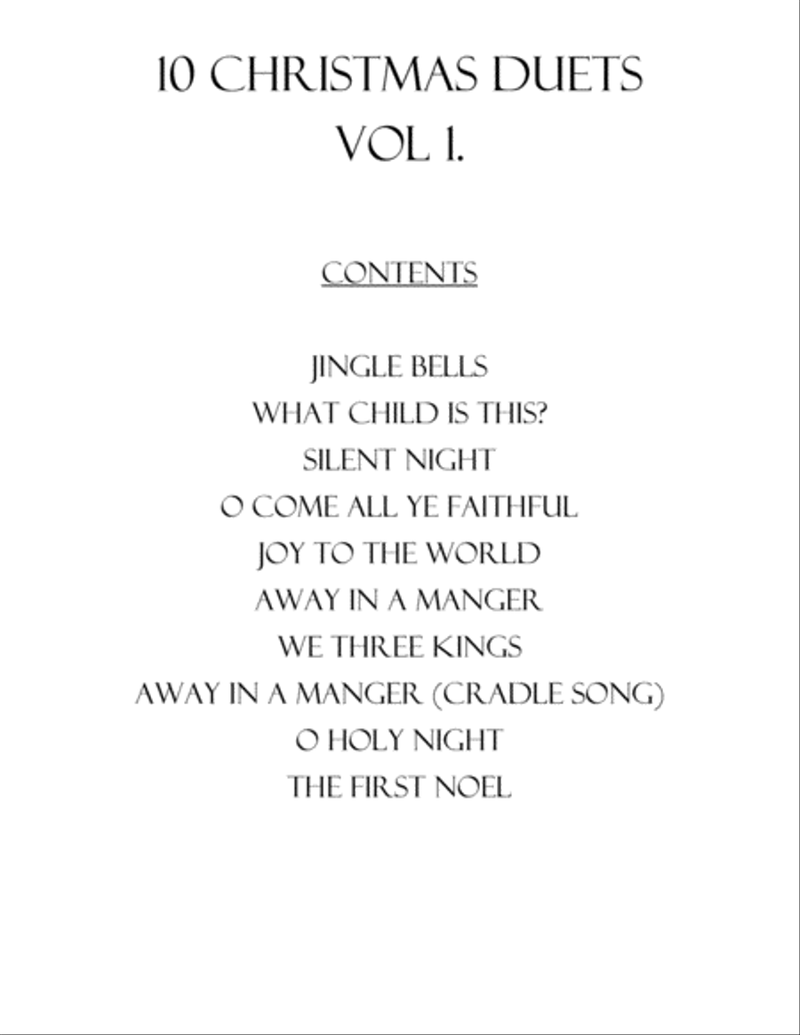 10 Christmas Duets for Violin and Cello with piano accompaniment vol. 1 Piano Trio scores gallery preview page 2