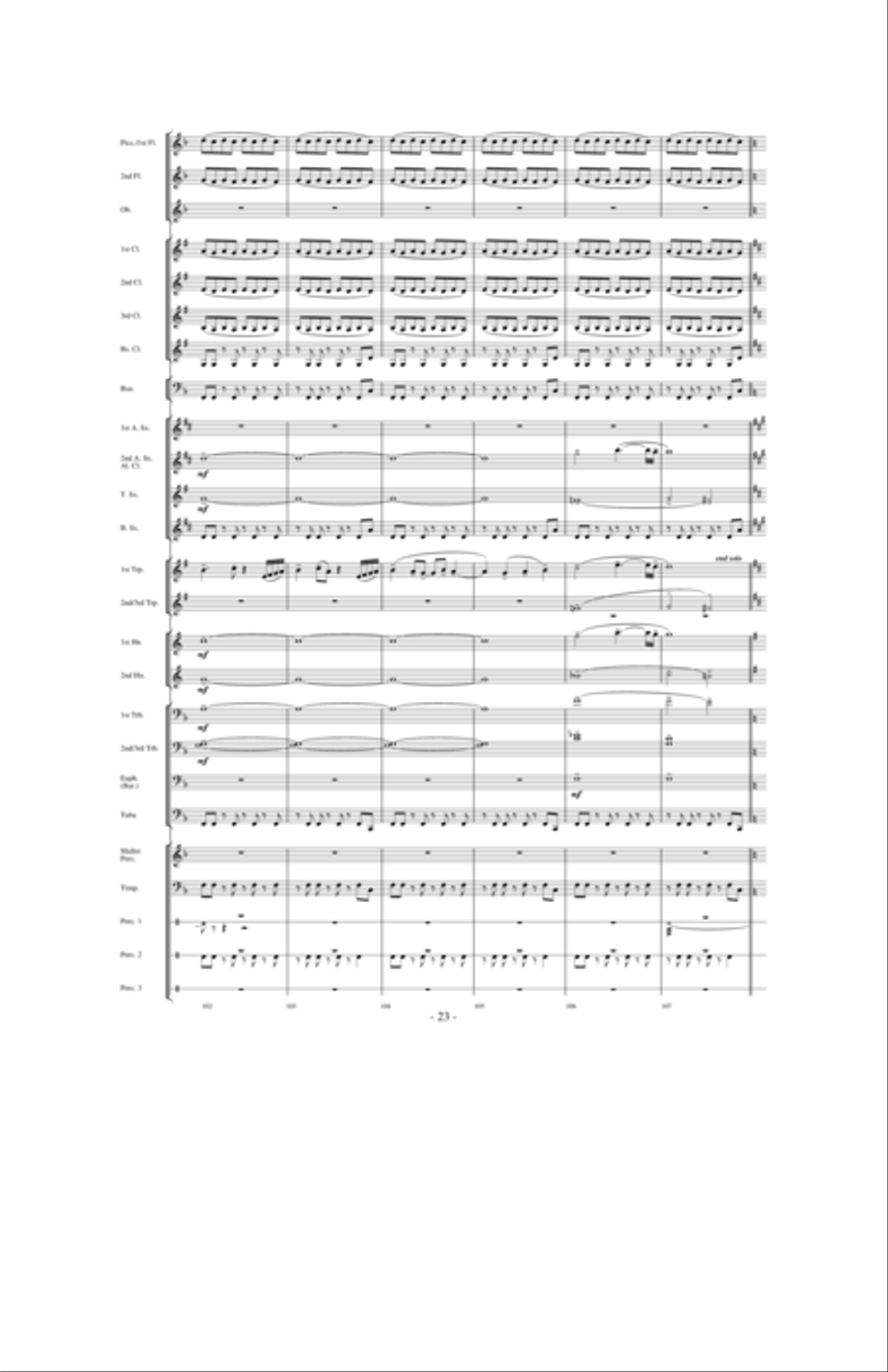 Of Honor and Valor Eternal Concert Band scores gallery preview page 22