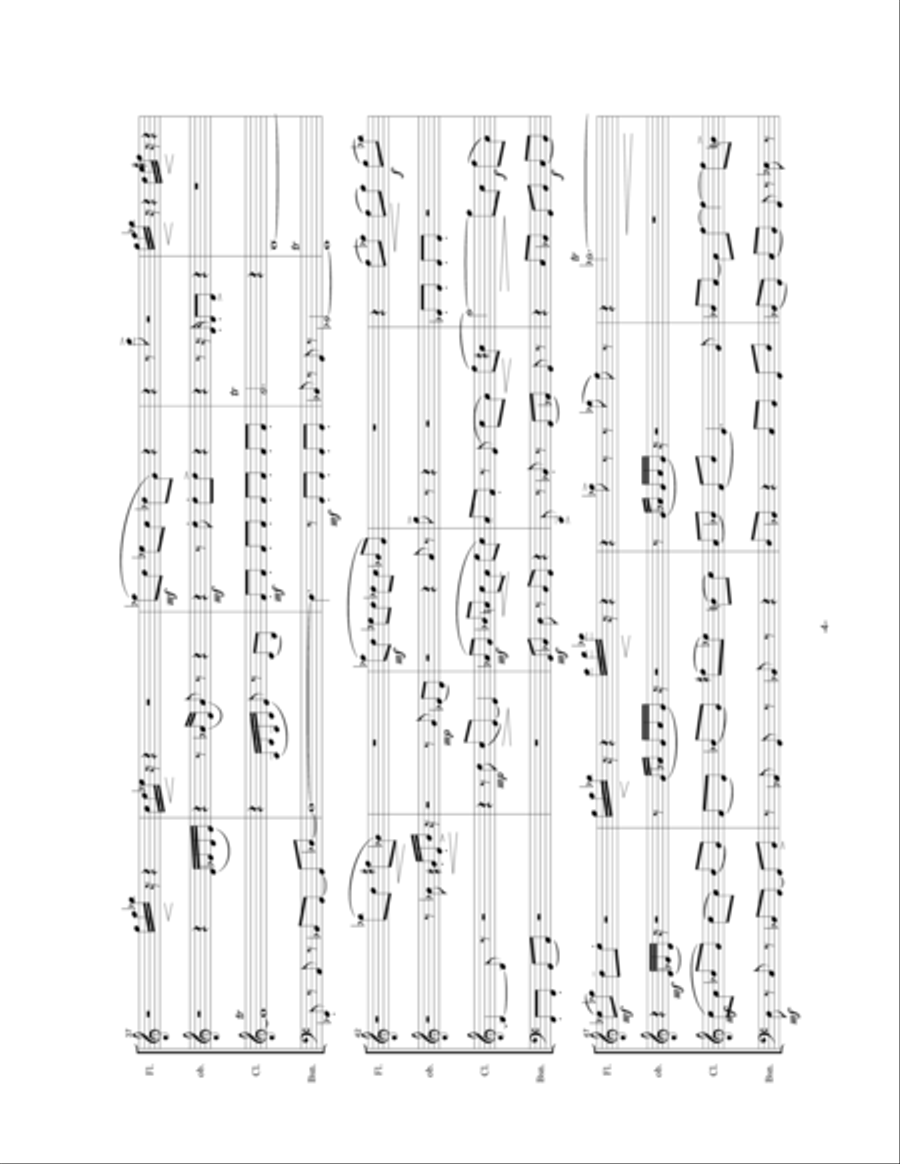 Death's Feather-For Randolph Hostetler Woodwind Quartet scores gallery preview page 5