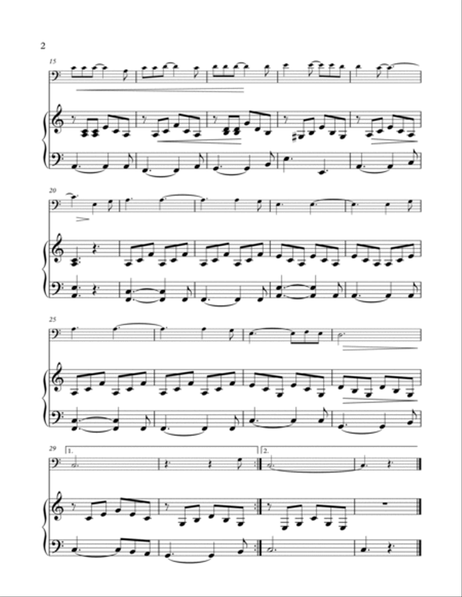 Hallelujah Piano scores gallery preview page 2
