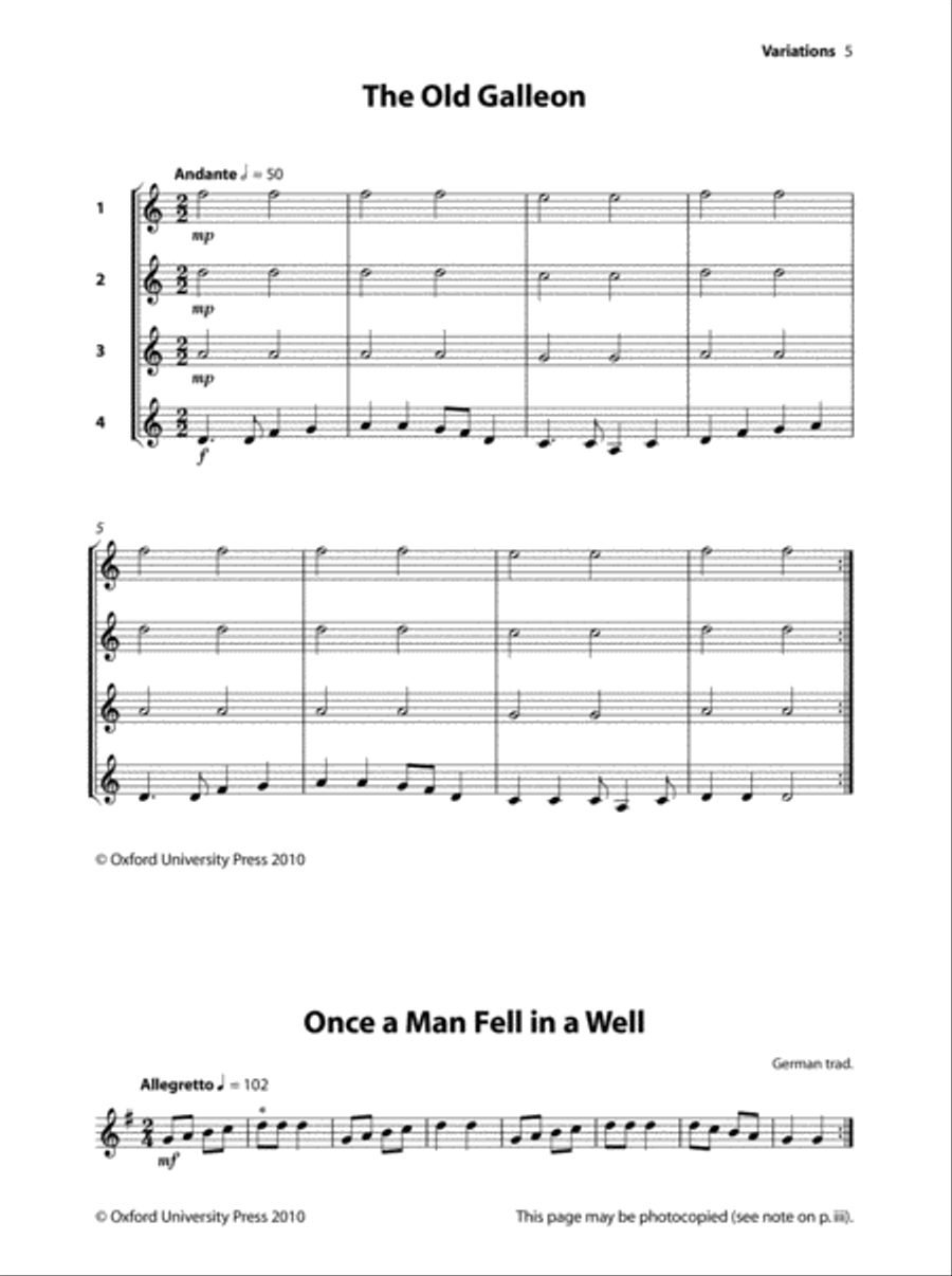 Enjoy Playing Guitar: Ensemble Games Guitar Ensemble scores gallery preview page 6