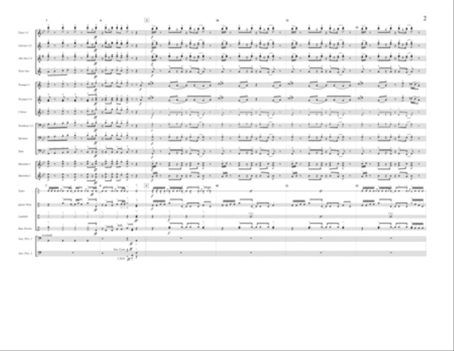 Sing - Full Score Marching Band scores gallery preview page 2