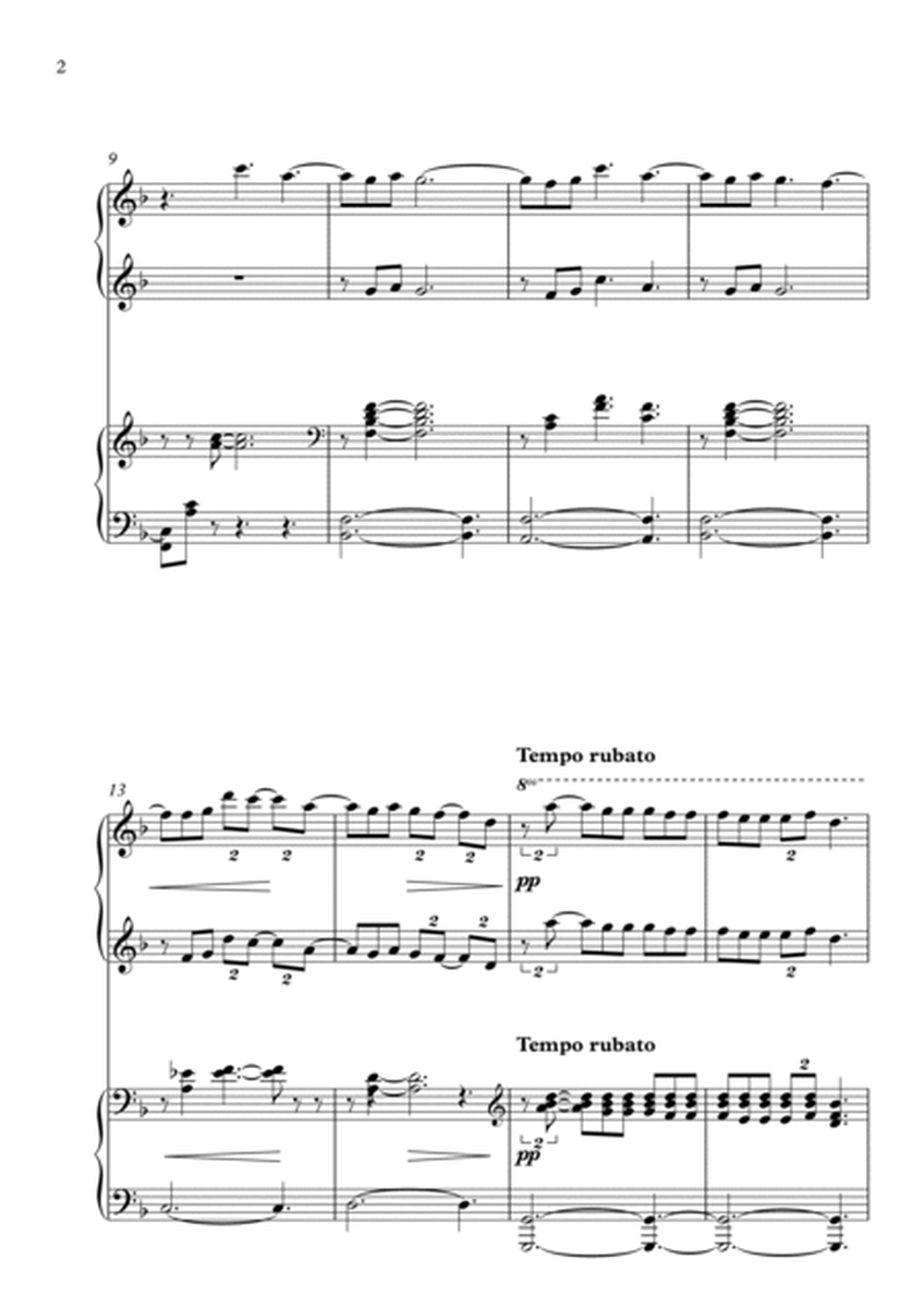 Clair de Lune - 4 hands (F maj) image number null