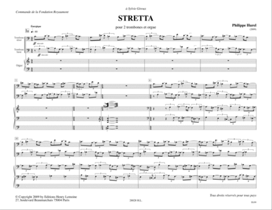 Stretta Stretta Trombone Duet scores gallery preview page 2