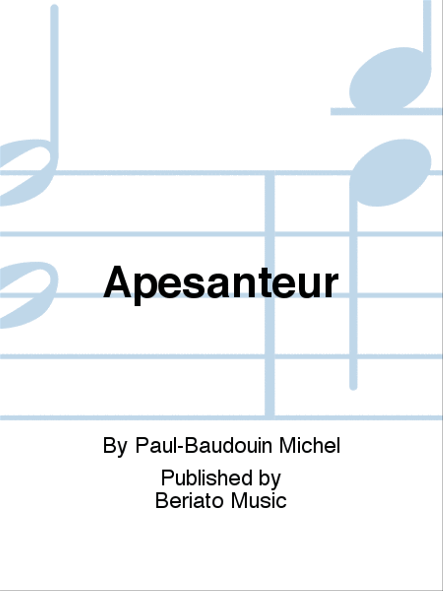 Apesanteur Piano Solo scores gallery preview page 1