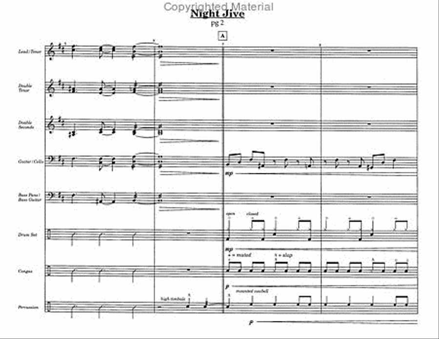 Night Jive Steel Drum Band scores gallery preview page 3