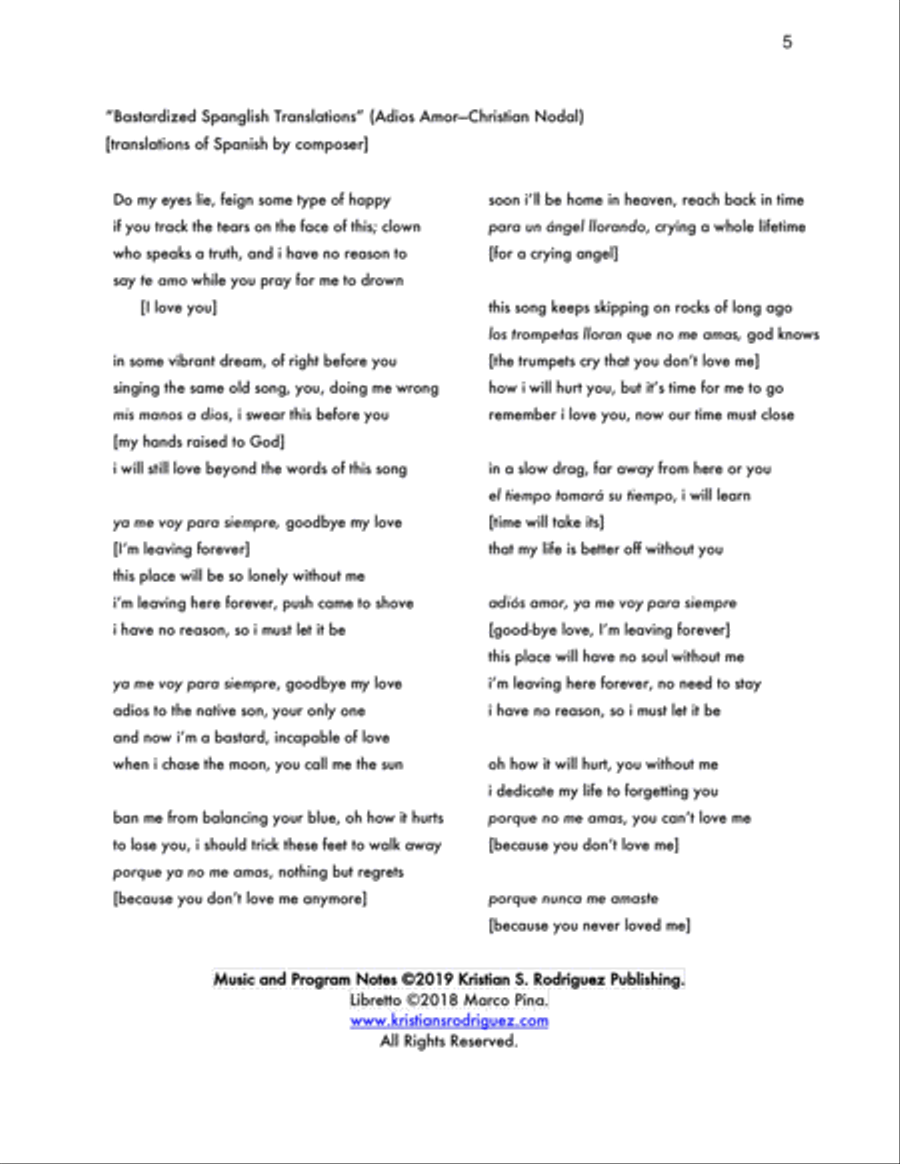 Sueño-Vibrant 4-Part scores gallery preview page 5
