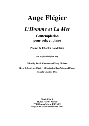 Ange Flégier: L'Homme et La Mer for bass voice and piano