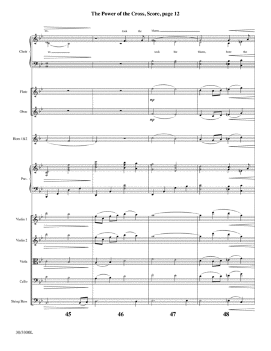 The Power of the Cross - Instrumental Ensemble Score and Parts image number null