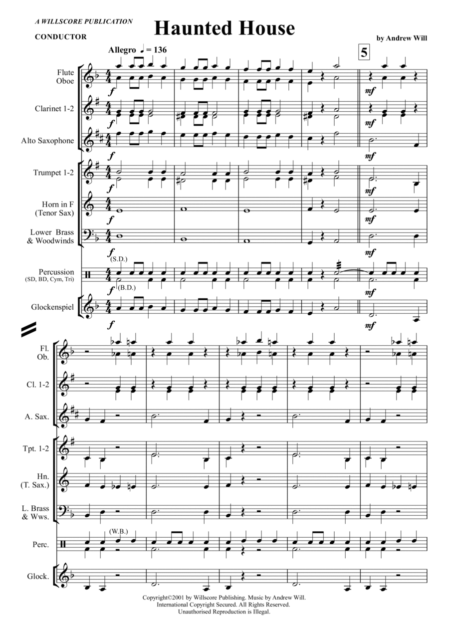 Haunted House Large Ensemble scores gallery preview page 1