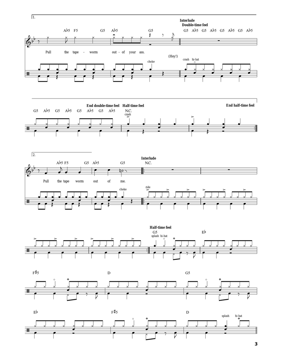 Needles Drum Set scores gallery preview page 3