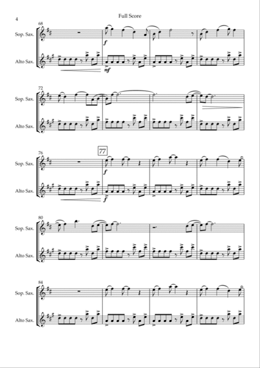 Without You Soprano Saxophone scores gallery preview page 4