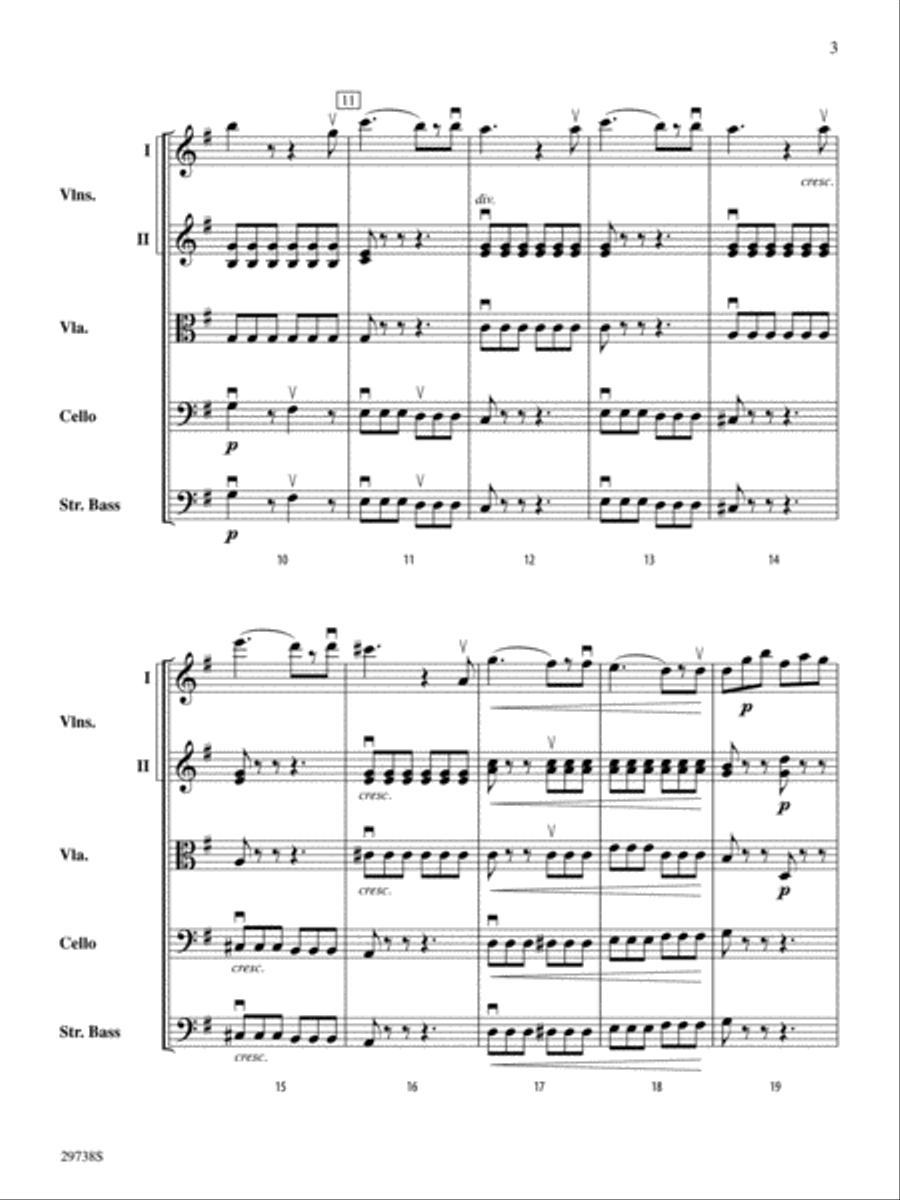 Italian Symphony (First Movement) String Orchestra scores gallery preview page 3