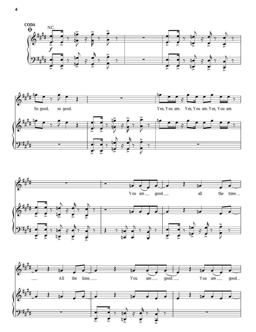 You Are Good Acoustic Guitar scores gallery preview page 4