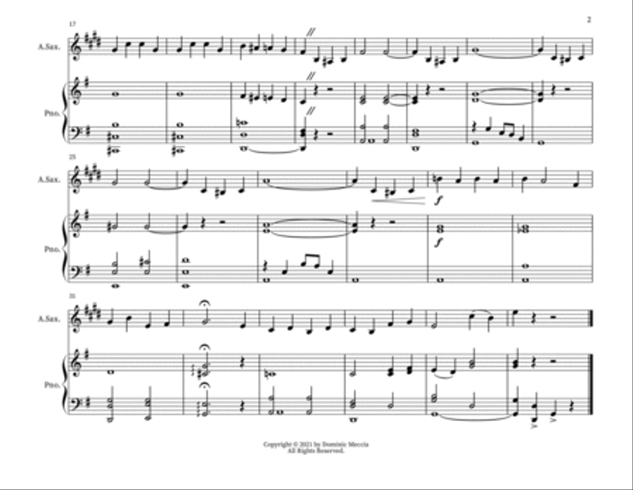 April Showers Alto Saxophone scores gallery preview page 2