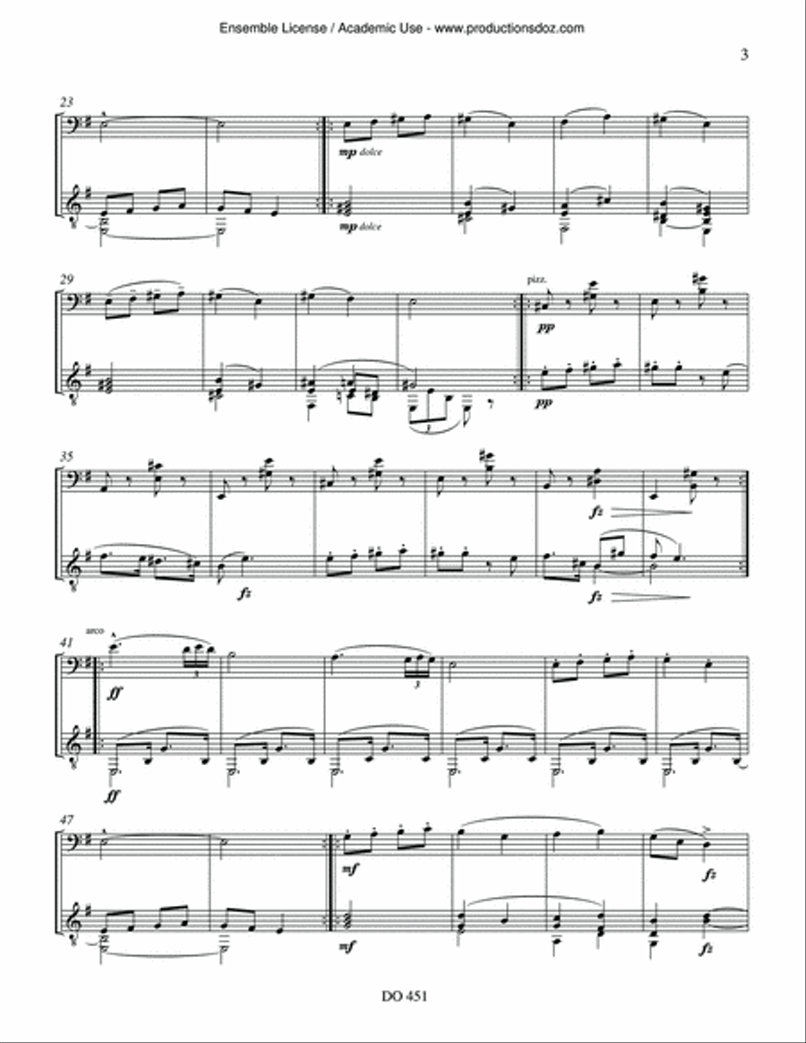 Humoresques op. 101, nos 1, 7, 8 (cello / guit.) Cello scores gallery preview page 3